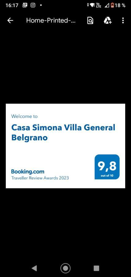 Casa Simona Villa General Belgrano Exteriör bild